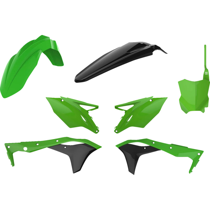 POLISPORT Body Kit - Complete - Green/Black - KX 250F 90836 by Polisport