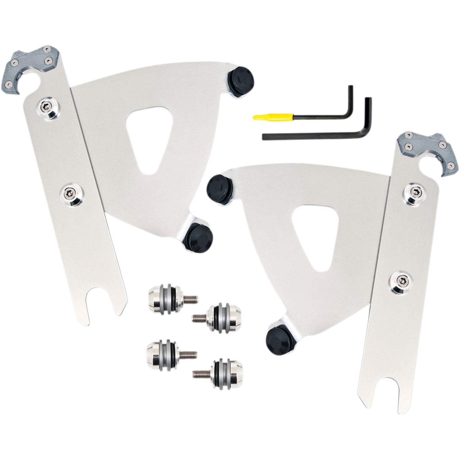 Memphis Shades Road Warrior Trigger-Lock Mounting Kit - Polished - FLSTF MEK2053