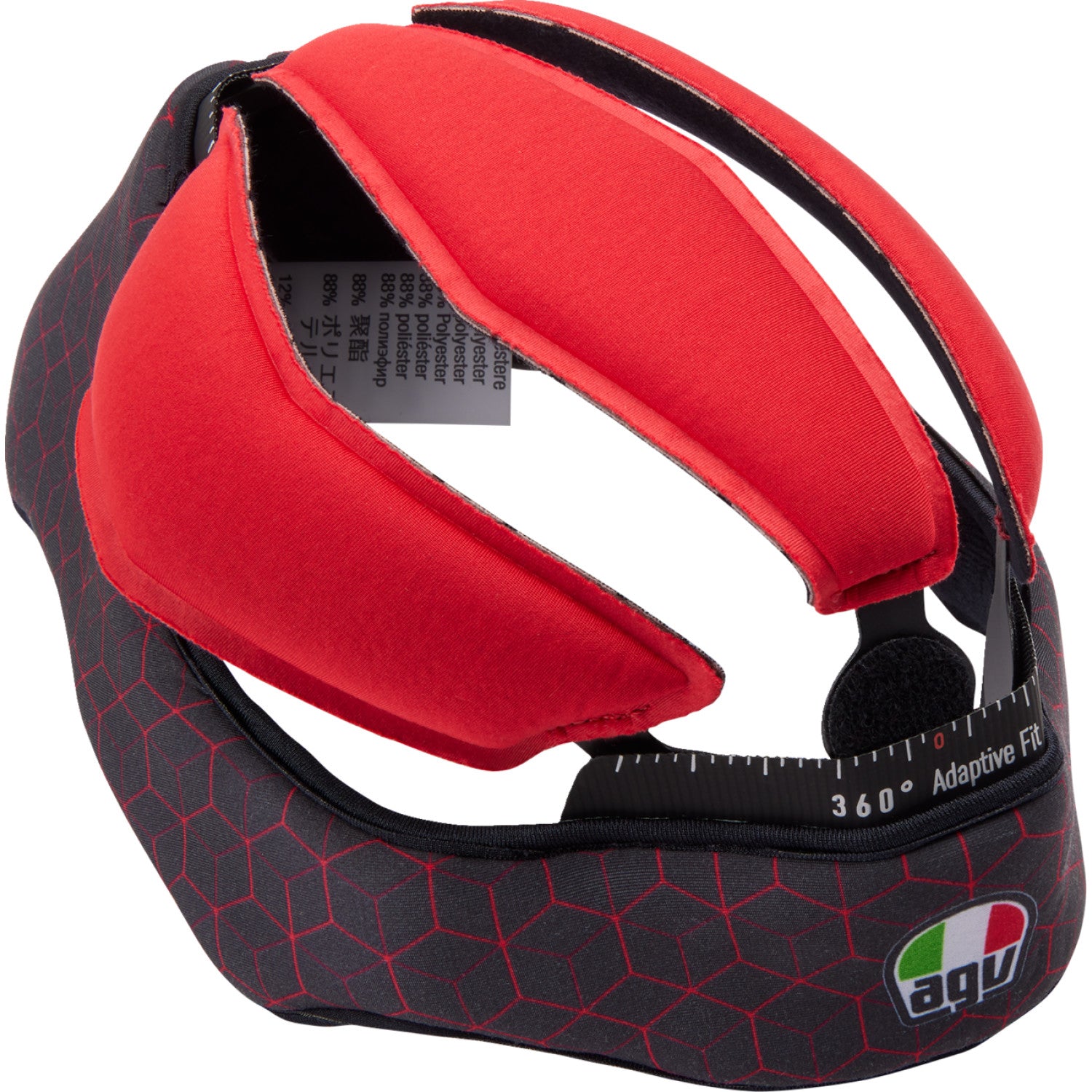 AGV Pista GP RR Liner - Black/Red - 2XL 20KIT603030012X | Interior Helmet Parts