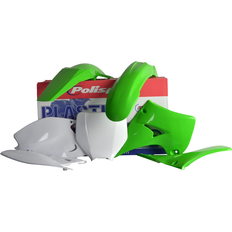 POLISPORT Body Kit - Complete - OEM Green/White - KX 125/250 90090 by Polisport