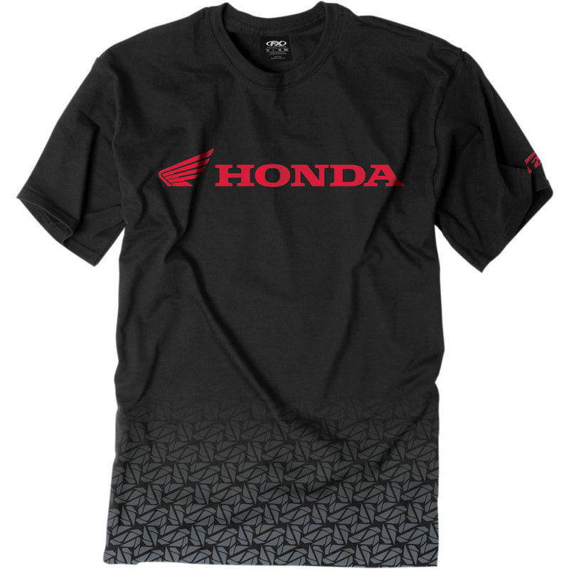 FACTORY EFFEX Honda Fade T-Shirt - Black - Large 15-88302