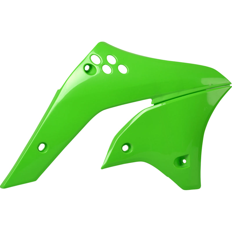 POLISPORT Radiator Cover - OEM Green - KX 250F 8426200006 by Polisport