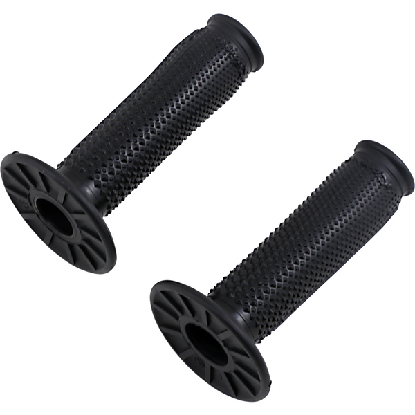 Renthal ULTRA TACKY HALF WAFFLE GRIPS DUAL COMPOUND TAPERED BK ON BK