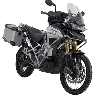 SW-Motech TRAX ADV Aluminum Case System - Silver - Triumph Tiger Explorer 1200 '22-'24 KFT.11.905.70102/S | Luggage Group