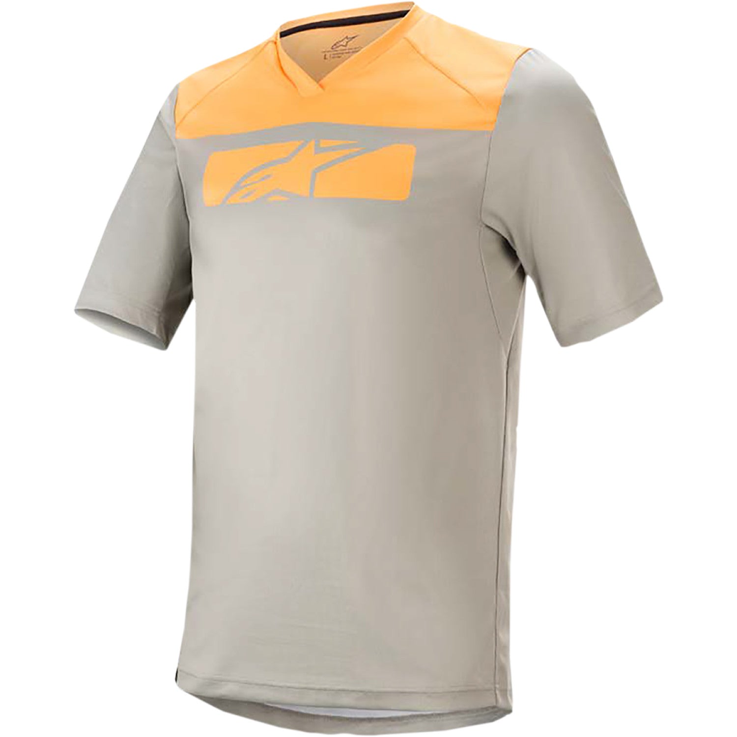 ALPINESTARS Drop 4.0 Jersey - Short-Sleeve - Gray/Orange - Small 1766220-6004-SM