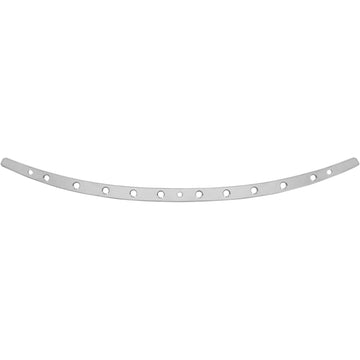 Memphis Shades Windshield Trim - Polished - Holes - '96-'13 FLH MEM0947