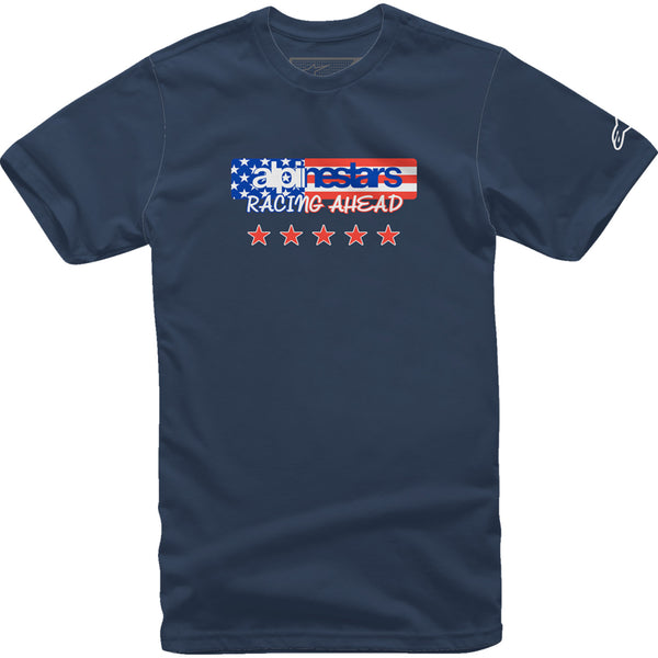 Alpinestars USA Again T-Shirt - Navy - Medium 12137261070M