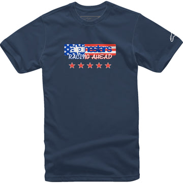 ALPINESTARS USA Again T-Shirt - Navy - 2XL 12137261070XXL