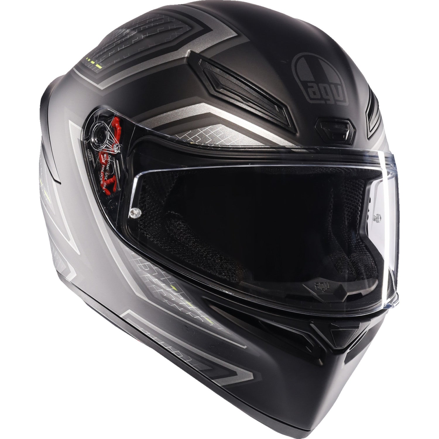 AGV K1 S Helmet - Sling - Matte Black/Gray - Small 2118394003-037-S | Street Full Face Adult Helmet