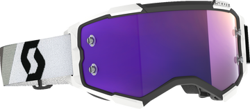 Scott Fury Goggle - Premium Black/White - Purple Chrome Works Lens 272828-7702281