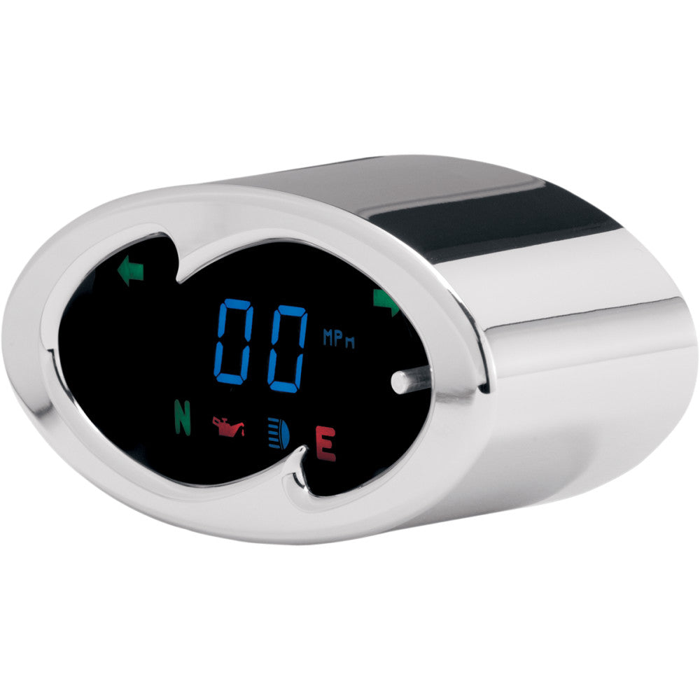 Dakota Digital 5000 Series Wave Speedometer - Chrome - 2" H x 4.25" W MCL-5100