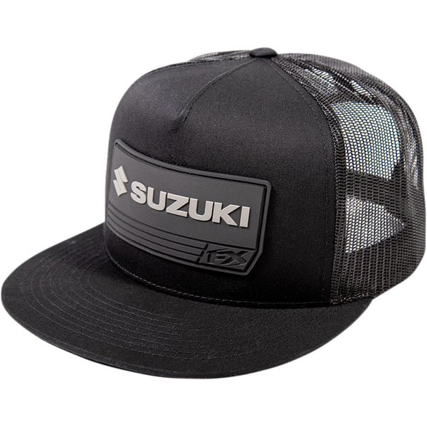Factory Effex Suzuki 21 Racewear Hat - Black - One Size 24-86410