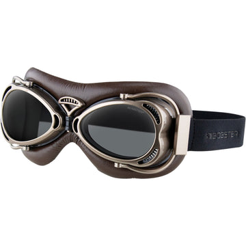 BOBSTER Flight Goggle - Matte Antique Brown - Smoke Lens BFLG002