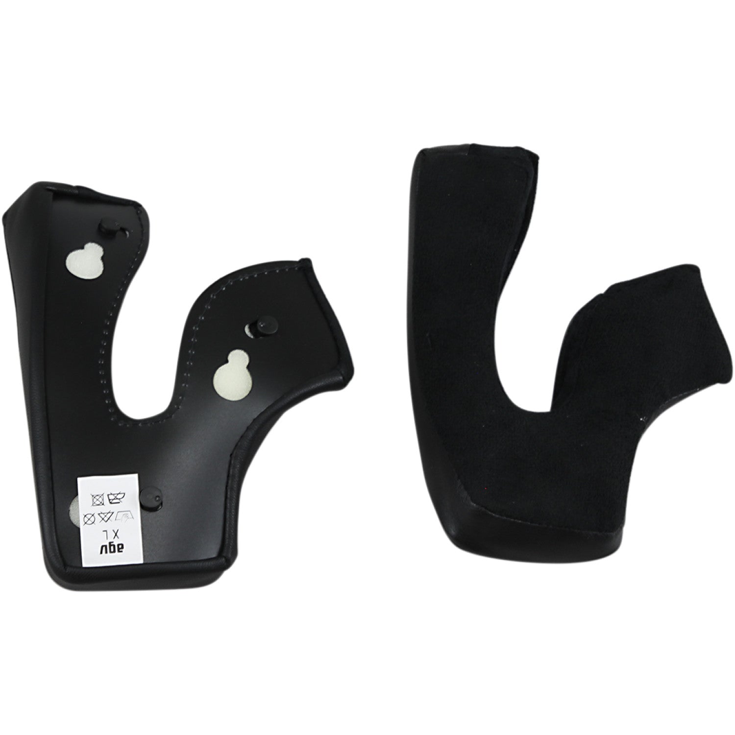 AGV X3000 Cheek Pads - Black - XL 20KIT00121001 | Interior Helmet Parts