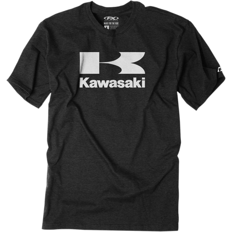 FACTORY EFFEX Kawasaki Flying-K T-Shirt - Heather Charcoal - Medium 22-87112