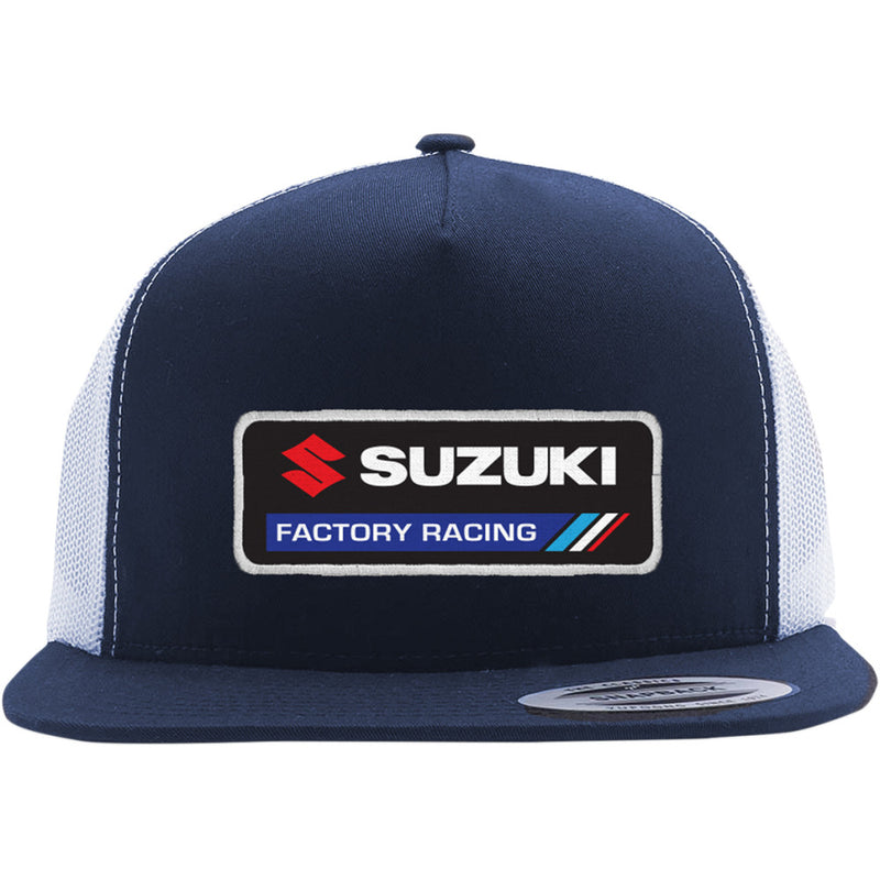 FACTORY EFFEX Suzuki Factory Hat - Navy/White 22-86404