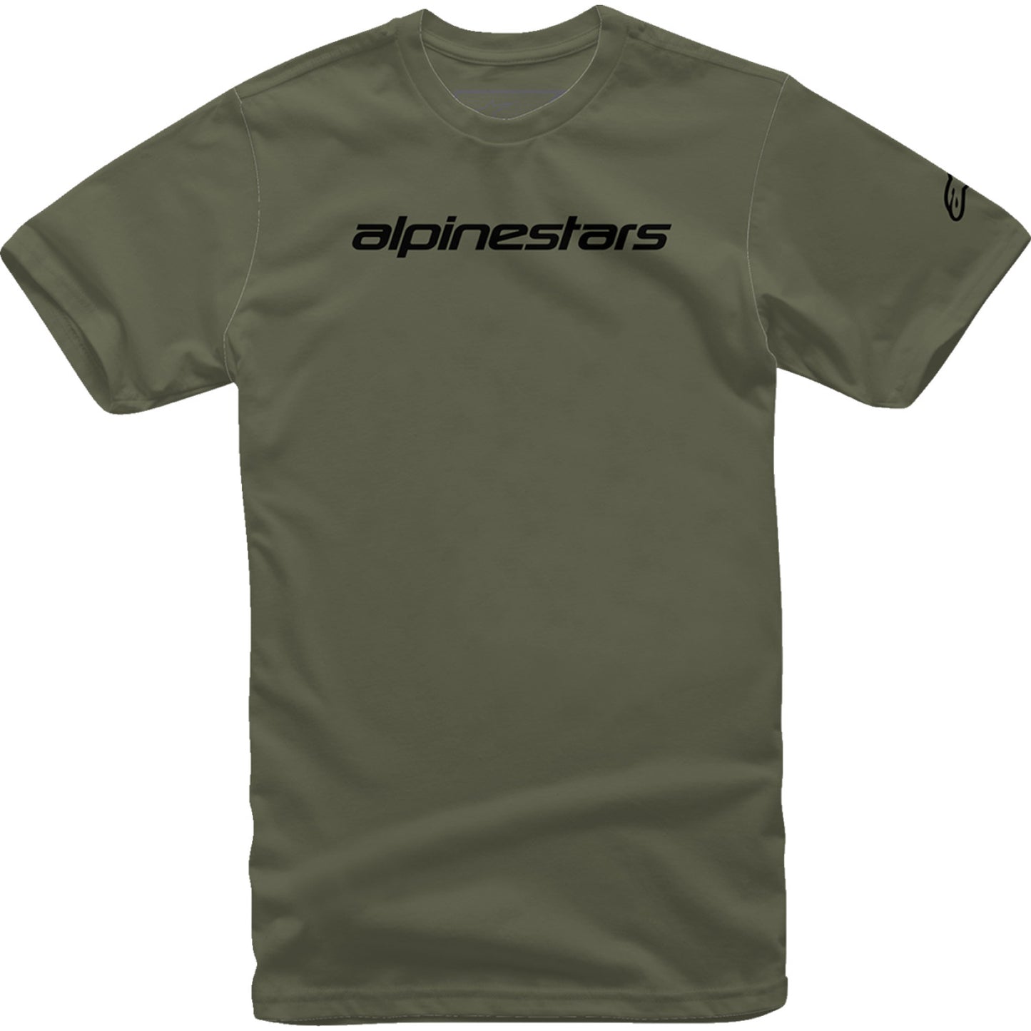 ALPINESTARS Linear Wordmark T-Shirt - Military/Black - Medium 1212720206910M