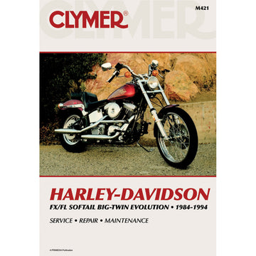CLYMER Manual - Harley-Davidson - FX / FL Softail EVO CM4213