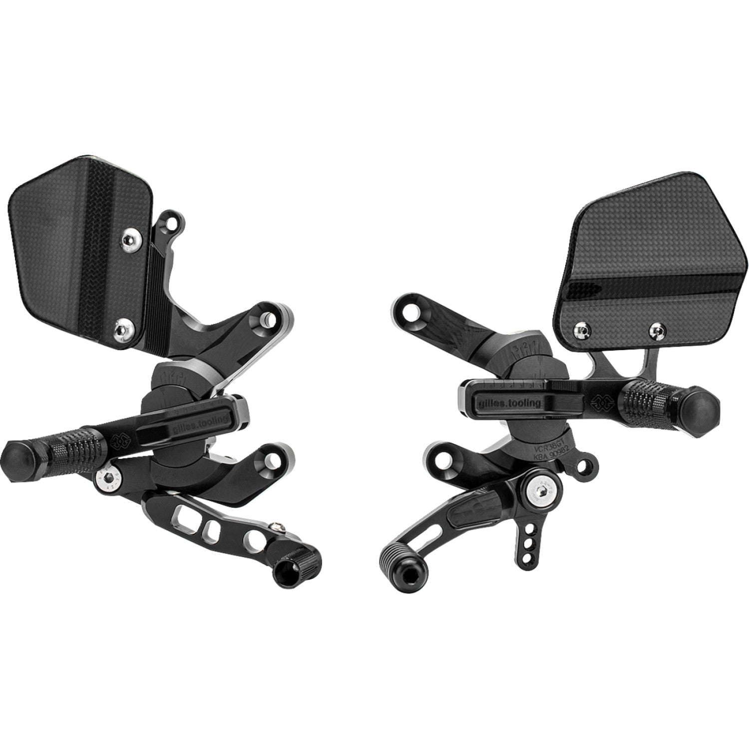 Gilles Tooling Adjustable Rearset - Black - KTM VCR-KT03-B | Rearsets Motorcycle