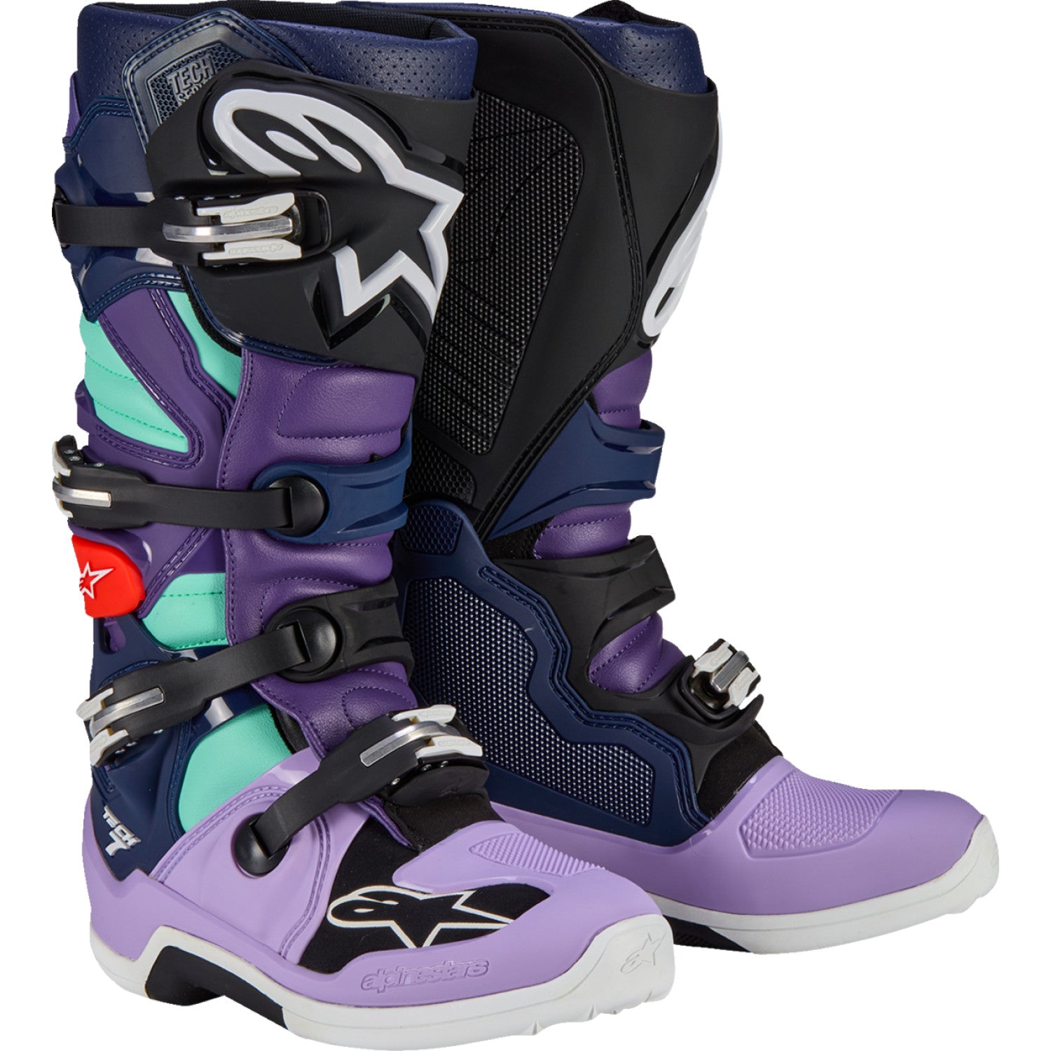 ALPINESTARS Limited Edition Imperial Tech 7 Boots - Purple/Blue/Black - US 10 2012014-387-10