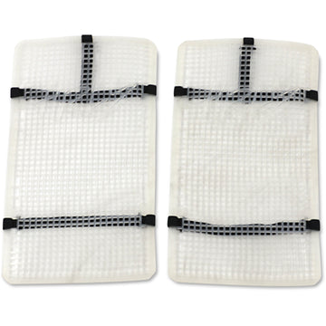 Moose Racing Mud Radiator Cover - White - Honda HPRMUDCRF2504TM