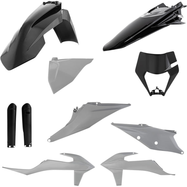 Acerbis Full Replacement Body Kit - Gray/Black 2791541001