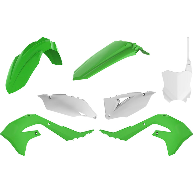 POLISPORT Body Kit - Complete - OEM Green/White - KX 450F 90816 by Polisport