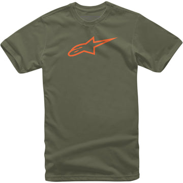 ALPINESTARS Ageless T-Shirt - Military/Orange - Large 1032720306940L