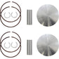 WOSSNER Piston Kit - 76.37 mm - Ski Doo | Lynx K7046D050-2