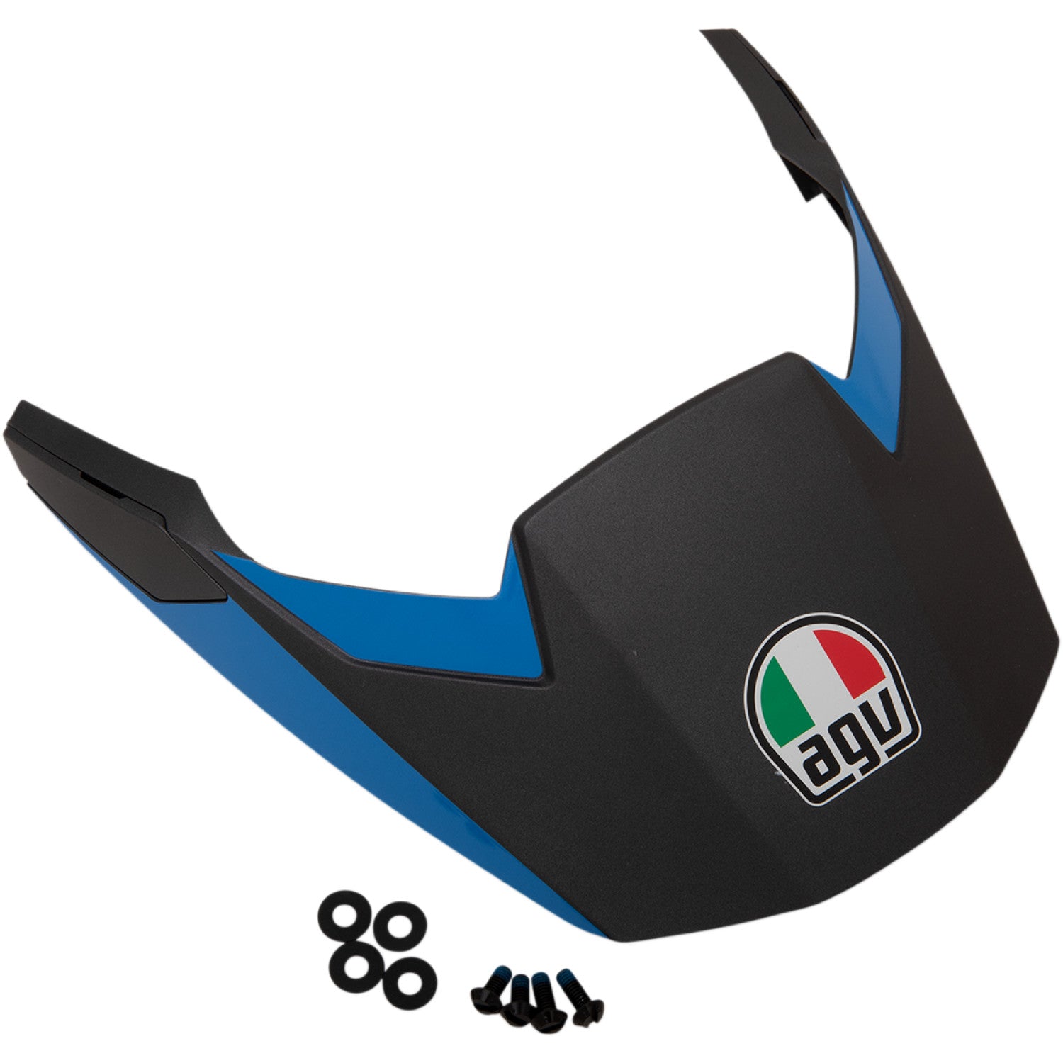 AGV AX9 Peak - Matte Black/Cyan 21KIT76337006 N | Visors & Peaks