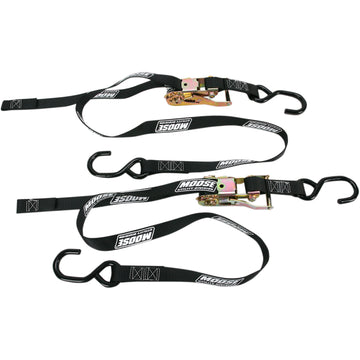 Moose Utility Ratchet Tie-Down - 1" - Black 3920-0297 | Tie Downs