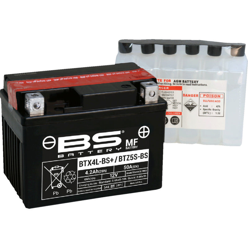 BS Battery Battery - BTZ5S-BS / BTX4L-BS (YTZ / YTX) 300617