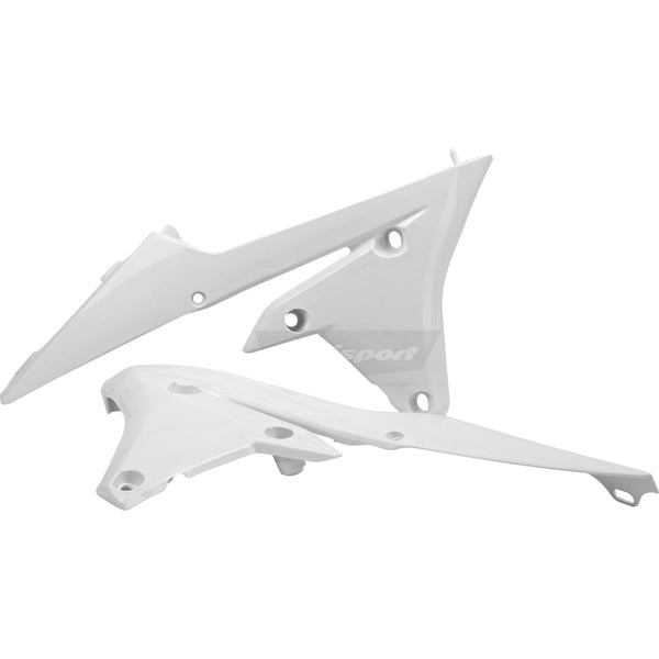 Polisport Radiator Cover - White - YZF/YZFX | WRF 8417200002