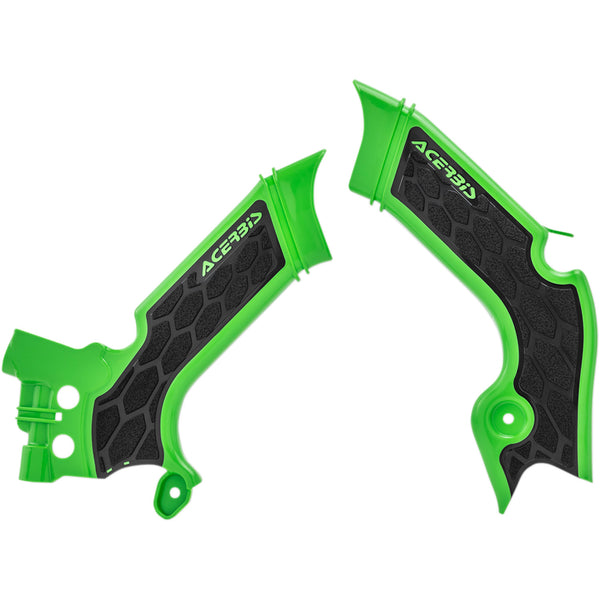 Acerbis X-Grip Frame Guards - Green/Black - KX 250/450 2742601089