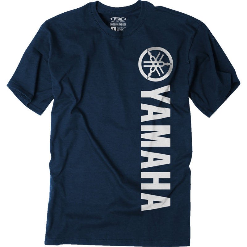 FACTORY EFFEX Yamaha Vertical T-Shirt - Heather Navy - Medium 27-87222
