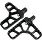 Joker Machine Adjustable Serrated Footpegs - With Heel - Black 08-62-1B | Footpegs & Parts