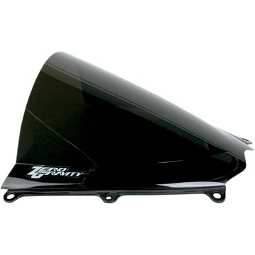 ZERO GRAVITY Double Bubble Windscreen - Dark Smoke - GSXR1 16-111-19 by ZERO GRAVITY