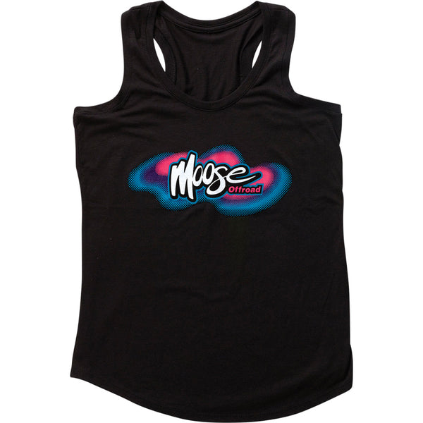Moose Offroad Women's Retro Tank T-Shirt - Black - Large 3031-4030