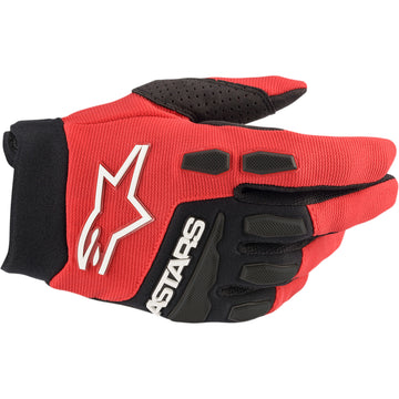 ALPINESTARS Youth Full Bore Gloves - Bright Red/Black - Large 3543622-3031-L