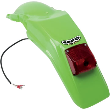 UFO Enduro Rear Fender - With Light - Green KA02789-026