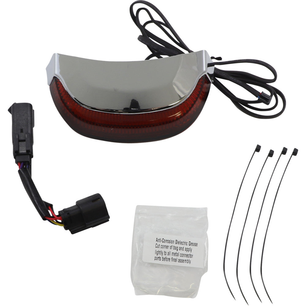 CIRO Taillight - Red Lens - Chrome 40173