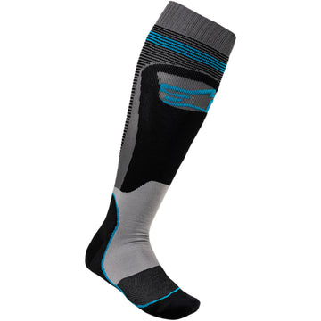 ALPINESTARS MX Plus 1 Socks - Black/Cyan - Small/Medium 4701820-1079-SM