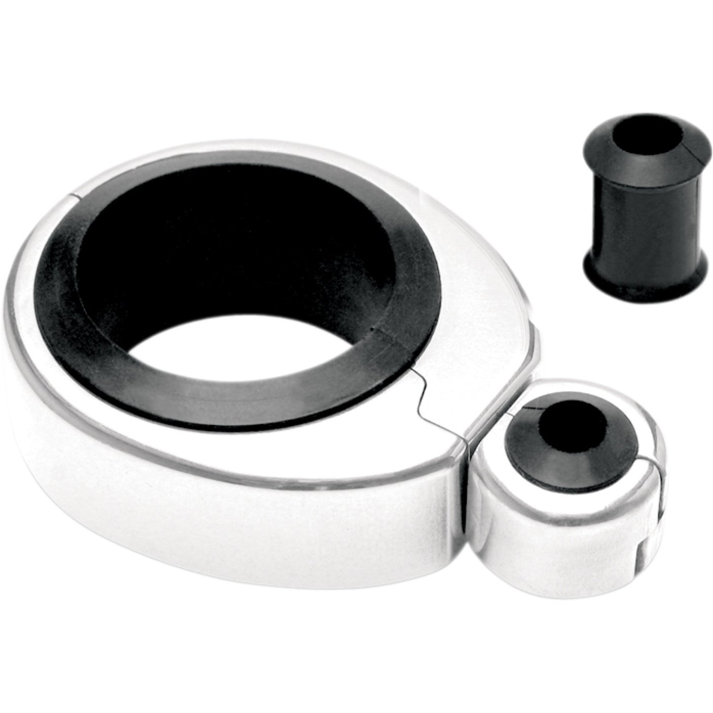 Motion Pro Cable Clamp - Single - 1-1/4" - 1-1/2" Mounting Diameter - Chrome 11-0041