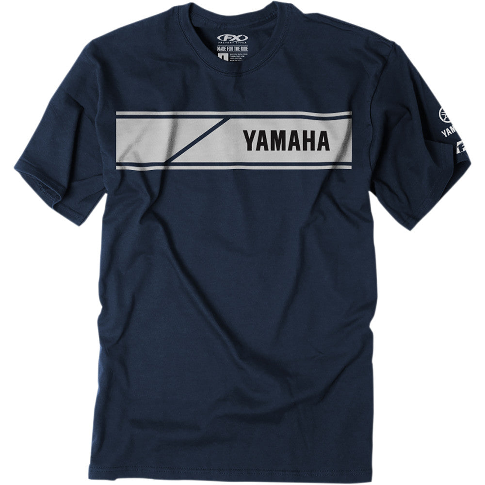 FACTORY EFFEX Yamaha Speed Block T-Shirt - Navy - Large 22-87224
