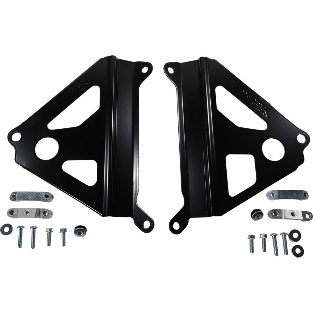 WORKS CONNECTION Radiator Brace Set - Black - Yamaha 18-B268