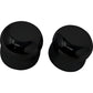 Covingtons Axle Covers - Front - Smooth - Black - Pair - '08-'23 C0007-B