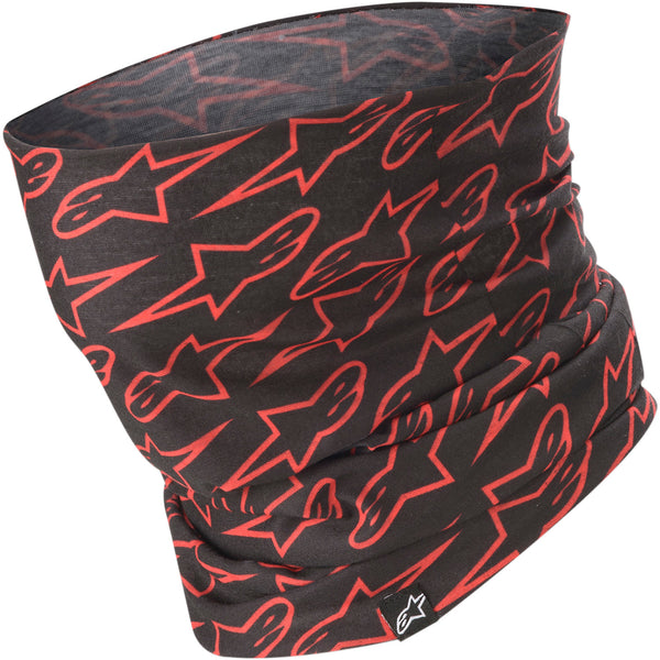 Alpinestars Neck Tube - Astars - Black/Fluo Red 4759319-1030