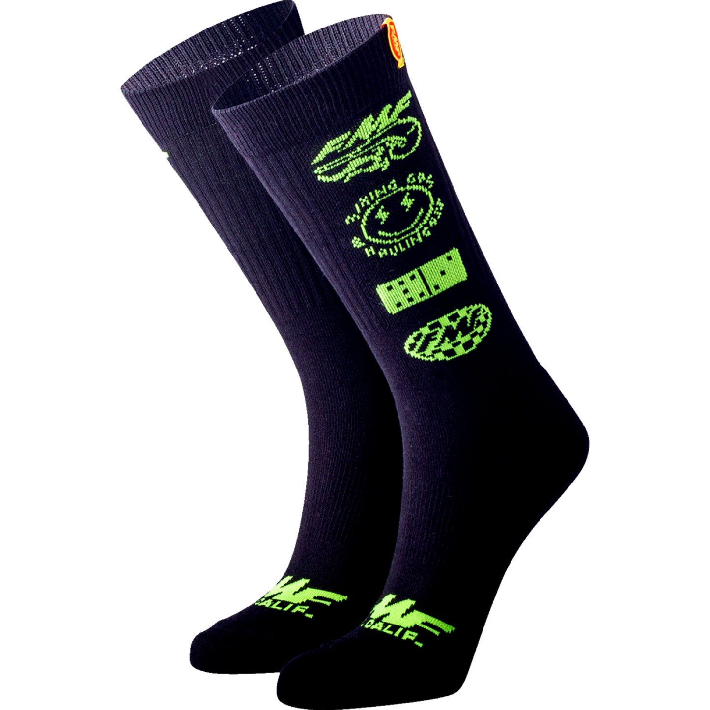 FMF Stacked Socks - Black - One Size SP22194904