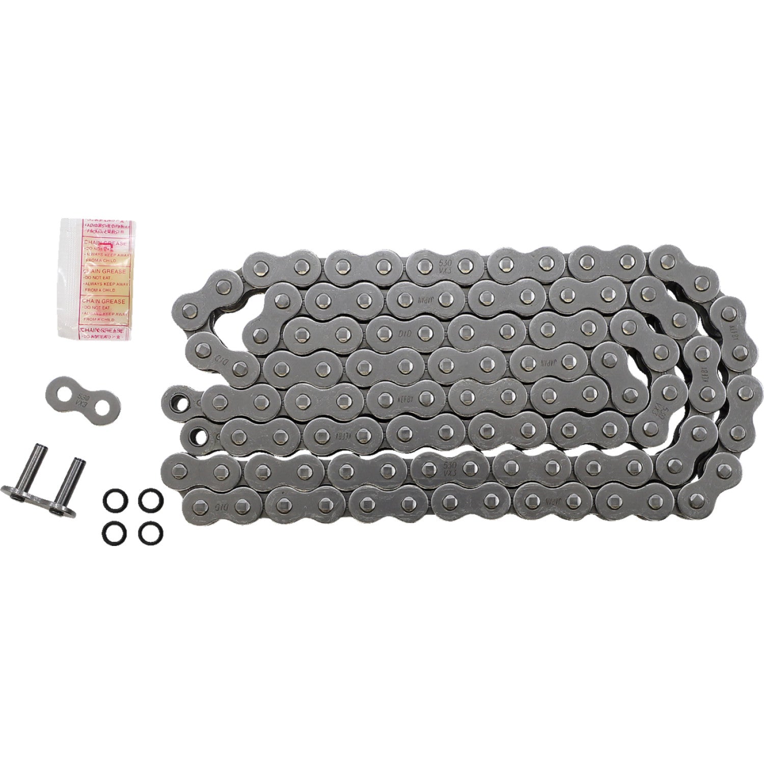 DID 530 VX3 - Drive Chain - 106 Links - Natural M530VX3X106ZB | Drive Chain   X'ring Types
