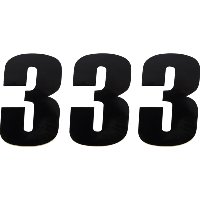 Moose Racing Race Number 3 - Black - 4.5" 80013